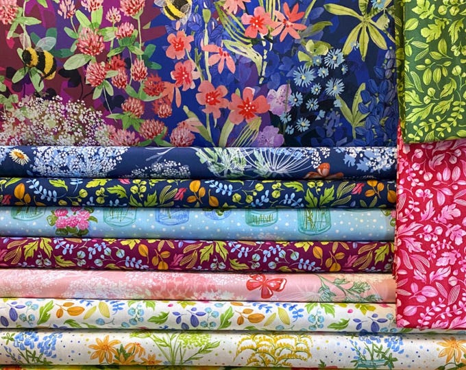 Wild Blossoms by Robin Pickens for Moda, 11 pieces