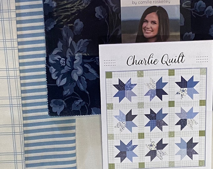 Charlie Quilt Kit featuring Shoreline by Camille Roskelly