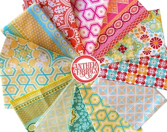 Notting Hill by Joel Dewberry - quilting cotton fabric bundle - 13 fat quarters