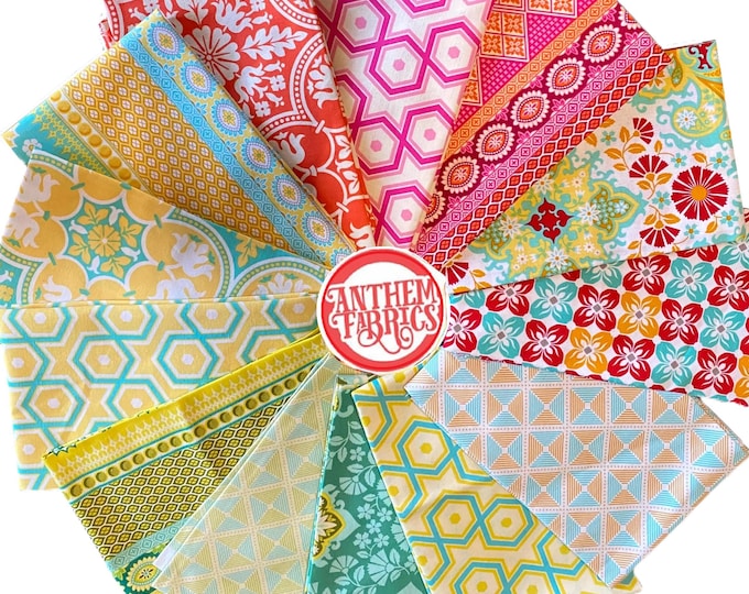 Notting Hill by Joel Dewberry - quilting cotton fabric bundle - 13 fat quarters