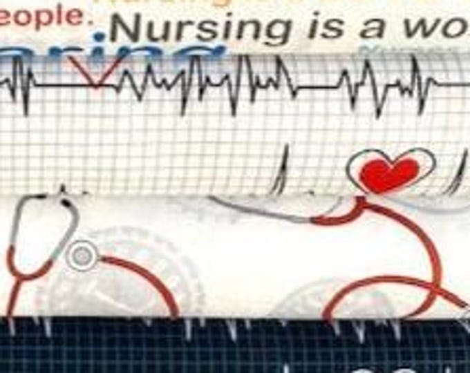 Calling All Nurses - cotton fabric bundle healthcare heroes - 4 pieces half yard cuts