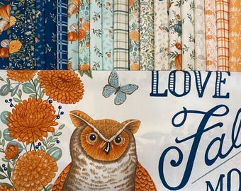 I Love Fall Most of All by Deb Strain for Moda Fabrics, Fabric bundle - 21 Pieces