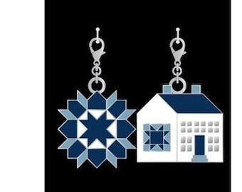 Camille Roskelley / Block & House Zipper Pulls Charms - Nantucket, Summer, Dwell, Shoreline