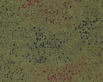 Kansas Troubles Quilters 108" Wide Width Quilt Backing Cotton Fabric - Splatter KT 11167-18 Green by the yard