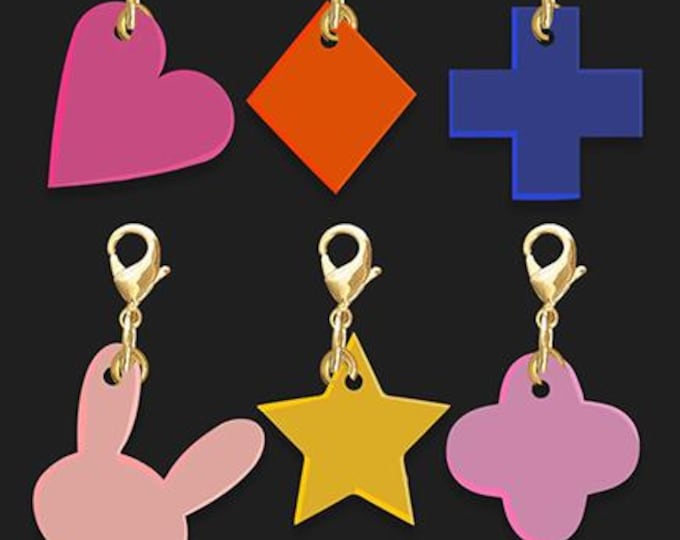 Ruby Star Society Acrylic Zipper Pulls Woodland Park RS7082 by Rashida Coleman-Hale, 6-count pack