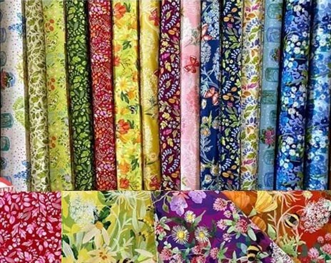 Wild Blossoms by Robin Pickens for Moda, 17 pieces