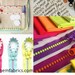 Lecien Jelly BEADS Zipper, slider and tote bag pattern - by the zipper 1 per package - choose a color