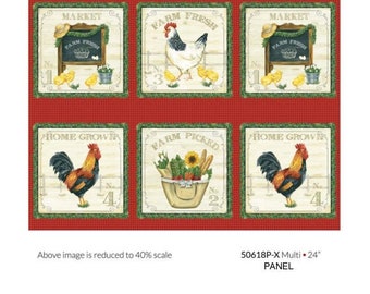Sunflower Farm Fresh Market by Whistler Studio for Windham Fabrics - 1 panel 23”x42”