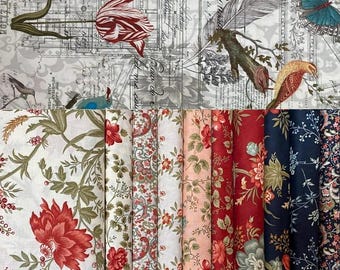 Rendezvous by 3 Sisters for Moda Fabrics - fabric bundle, 11 pieces