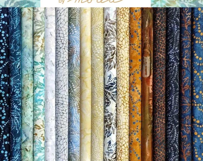 Blue Ridge Batiks by Moda, 17-piece assortment