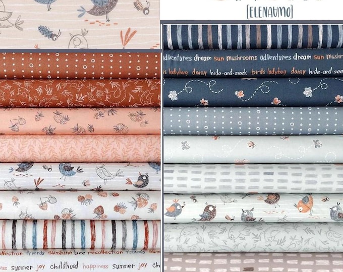 Chirp by Elena Amo, Moda Fabrics - 19 pieces Select a bundle