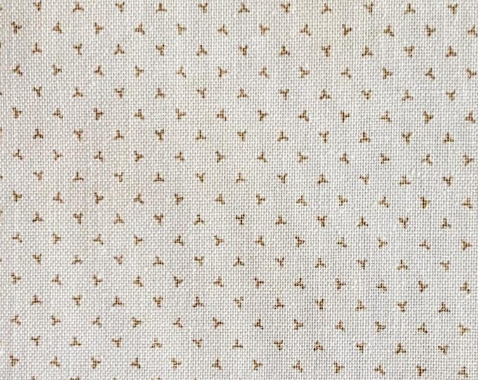 Pumpkin Spice Gatherings Low Volume Background fabric by Lisa Bongean of Primitive Gatherings, Ditsy Floral 49296-11 Cream