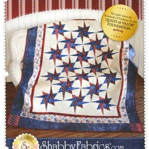 SALE Patriotic Starry Path Quilt Pattern