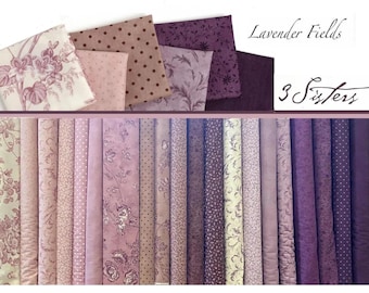 Lavender Fields by 3 Sisters for MODA Christmas, fabric bundle