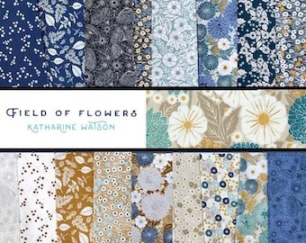 Field of Flowers by Katharine Watson for Moda Fabrics - 17 pieces