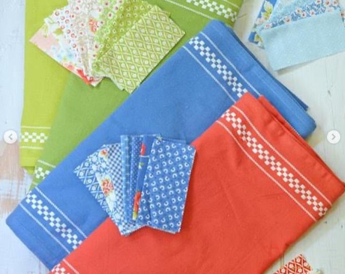 16" Wide Rosie Toweling Cotton Woven Check - by Fig Tree Company for Moda Fabrics - 1 yard