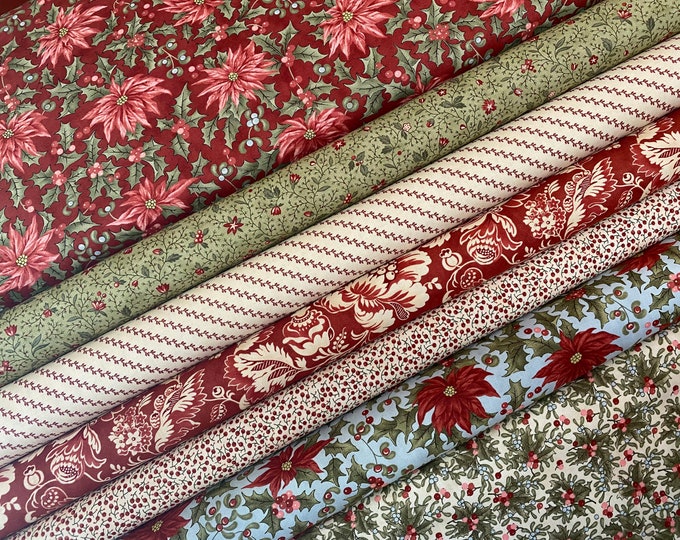 MARCHES DE NOEL Christmas fabric by 3 Sisters for Moda, Quilting Cotton  ~ by the yard