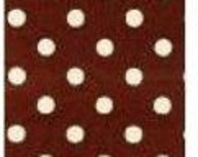 ECHINO-NICO by Etsuko Furuya - Cotton Linen Maruco Dots EF604E Brown, 1/2 yard