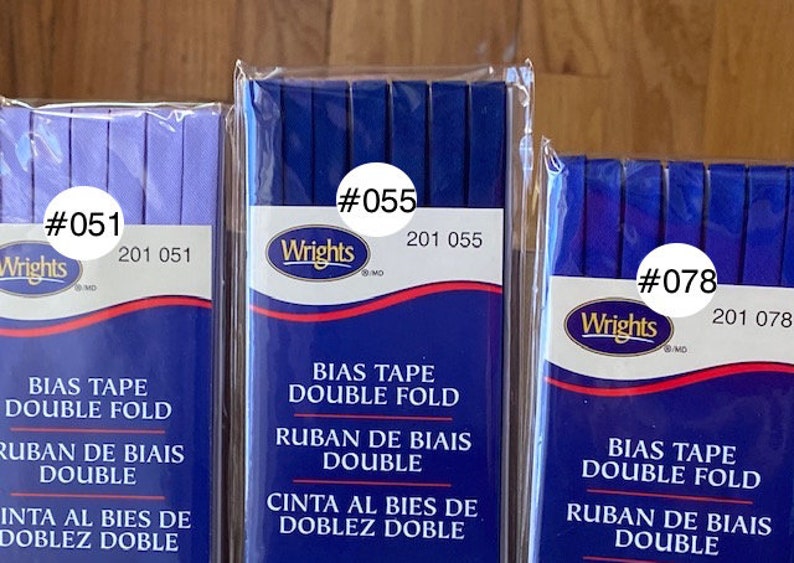 Wrights DF201 Bias Tape 1/4 wide Double Fold 4 yards Bild 6