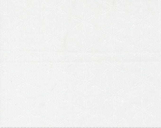 Honeyed Horizon Star Speck Geometric Flower - Low Volume Blender background fabric, Cloud White 47014 20