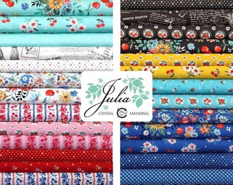 JULIA by Chrystal Manning for Moda Fabrics - Fabric Bundle, 26 pieces