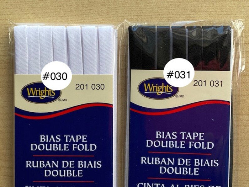Wrights DF201 Bias Tape 1/4 Wide Double Fold 4 Yards Etsy