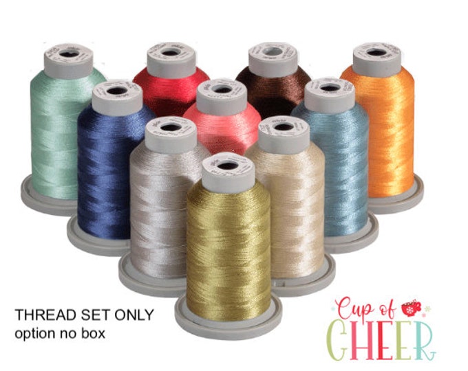 GLIDE  Kimberbell Cup of Cheer Fil-Tec Thread Set - G61031, 10 spools