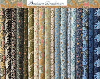 William Morris Manor Antique Reproduction- Barbara Brackman for Moda, 18 pieces