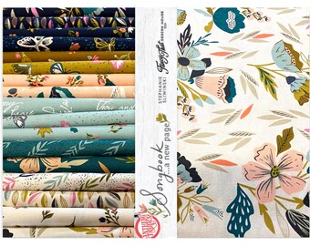 Songbook New Page by Stephanie Sliwinski for Moda Fabrics ~ quilting cotton bundle, 17 fat quarters