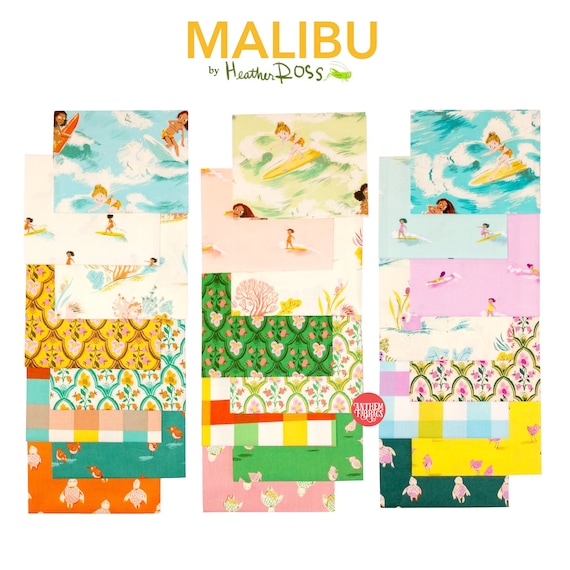 Malibu Fat Quarter Bundle - Heather Ross Malibu Fat Quarter Bundle - Heather Ross