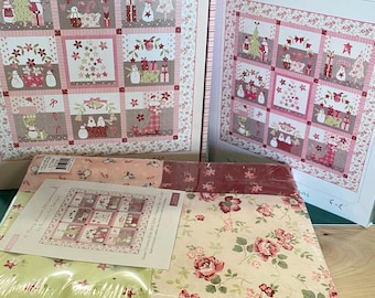 A Very Sweet Christmas Quilt Top Boxed Fabric Kit by Bunny Hill Designs for MODA fabrics
