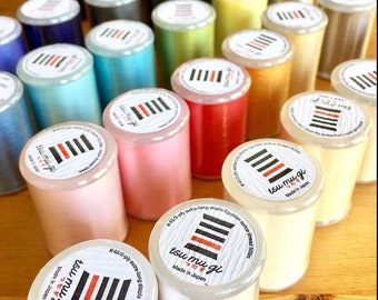 Thread by COSMO Lecien Japan 100% extra-long staple Egyptian Cotton, Tsu Mu Gi 40wt 2-ply, by the spool 546 yards