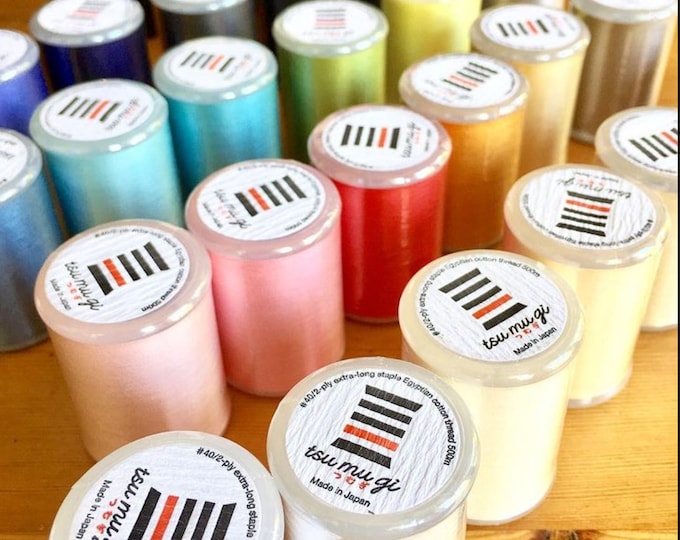 Thread by COSMO Lecien Japan 100% extra-long staple Egyptian Cotton, Tsu Mu Gi 40wt 2-ply, by the spool 546 yards