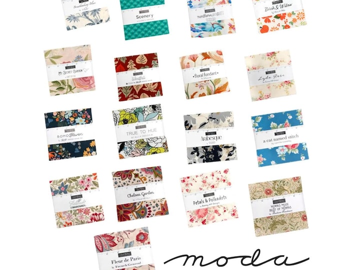 2026 Moda Fabrics Charm Pack 5-in squares, 42-pieces - Select a pack
