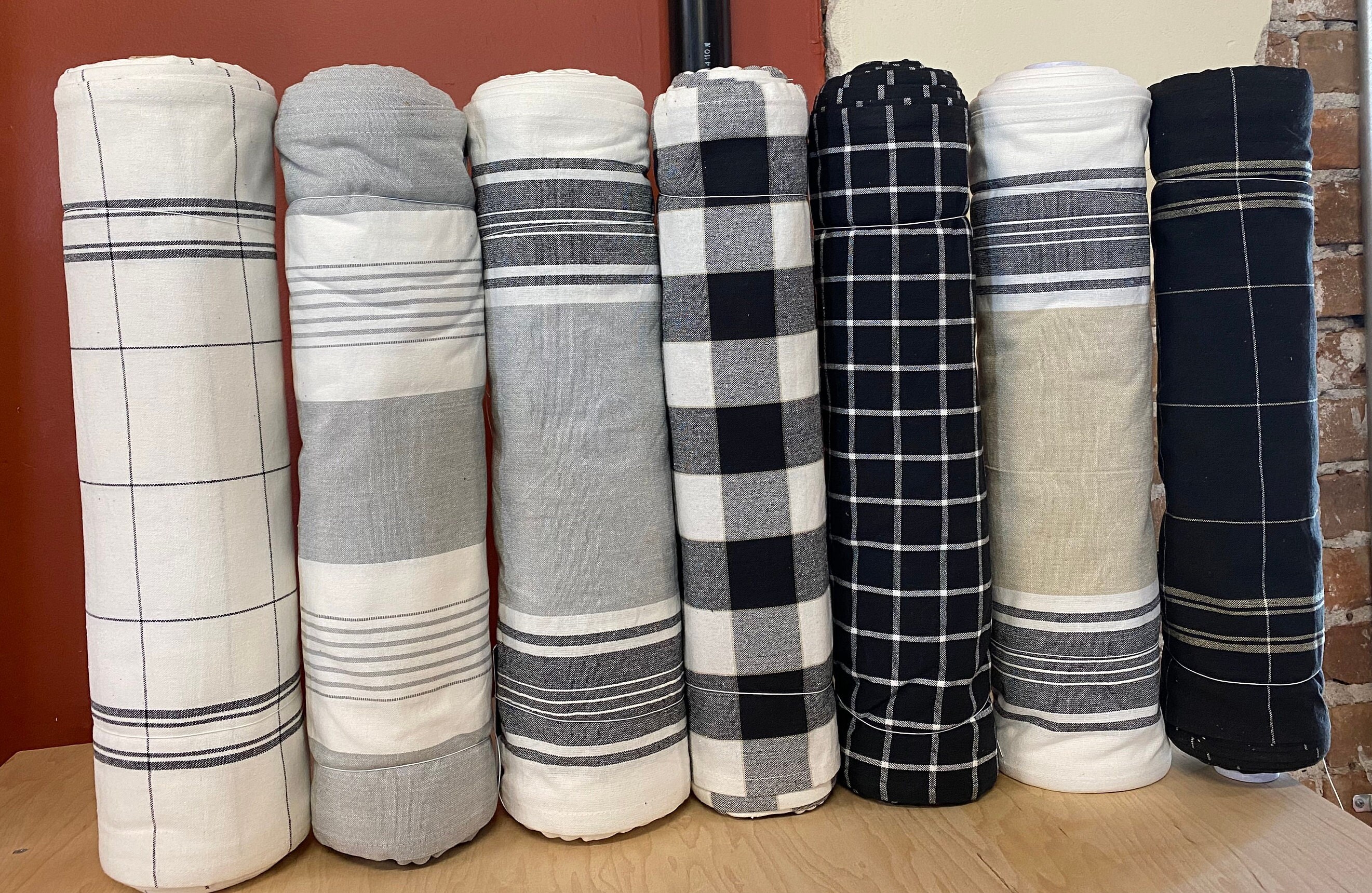 Moda Easy Living Toweling Stripes Plaid 18” Wide toweling by the yard