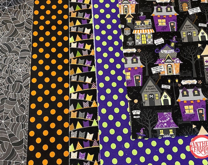 Hometown Halloween by Kimberbell for Maywood Fabrics - fabric bundle or by the yard