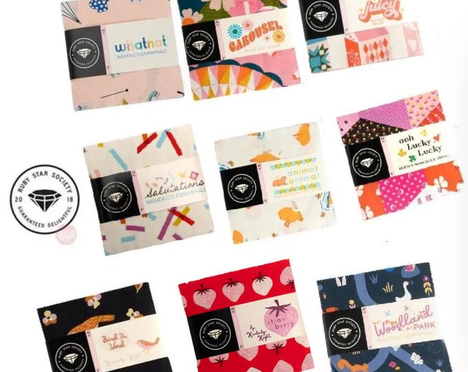 Ruby Star Society Charm Packs - Precuts - Charm Pack, 42 Pieces
