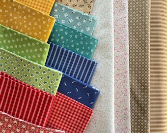 Prairie Fabric Bundle by Lori Holt for Riley Blake Designs - RB2 Assorted 16 Fat Quarters