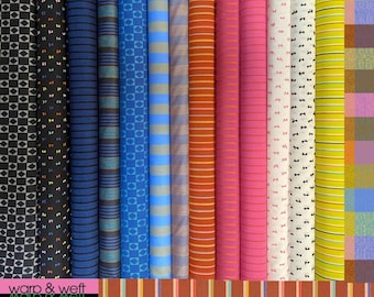 Warp Weft by Ruby Star Society for Moda Fabrics, Woven & Reversible Cotton Fabrics, 14 pieces