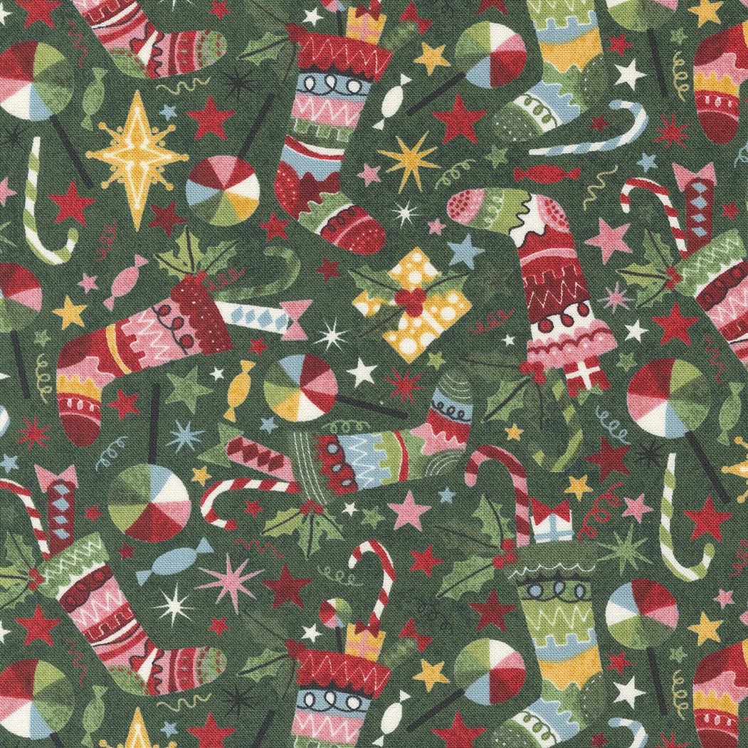 Basic Grey Jolly Good Holiday Christmas fabric bundle, 20 pieces