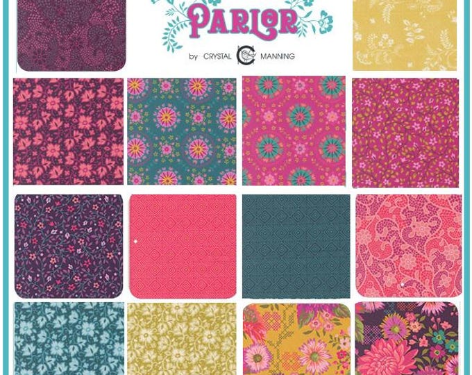 Custom Bundle: Parlor Fabrics by Chrystal Manning 14 pieces