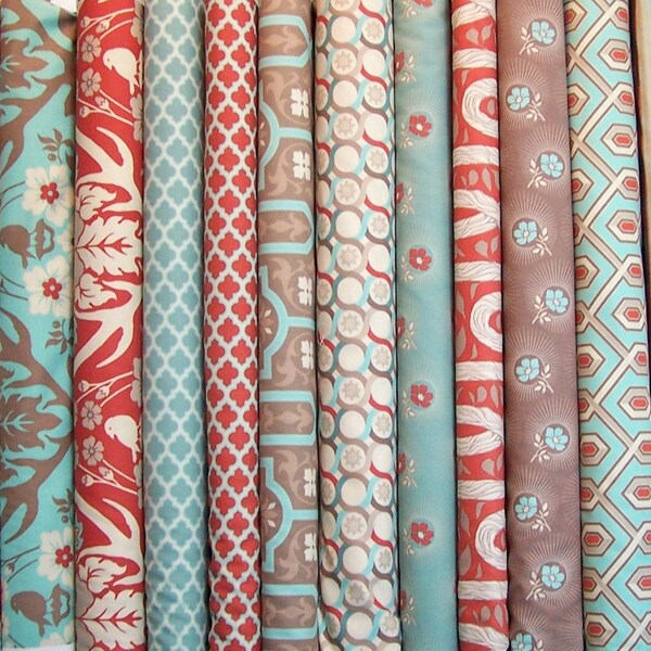 Joel Dewberry - Deer Valley Azure - Fat Quarter Bundle of 14