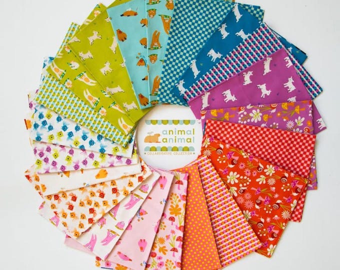 Animal Animal by Ruby Star Society for Moda Fabrics, 21 pieces