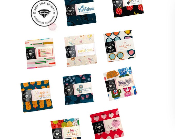 Ruby Star Society Charm Packs - Precuts - Charm Pack, 42 Pieces