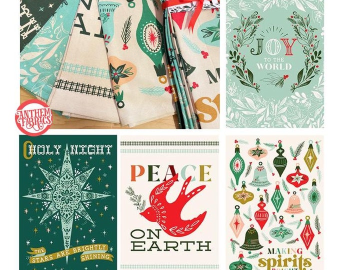 Tea Towels Cheer and Merriment Set of 4 FS1010