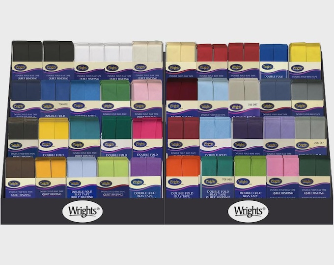 Wrights PC706 Bias Tape - 7/8 inch Quilt Binding DOUBLE FOLD single pack, 3 yards