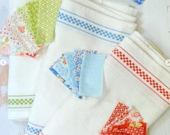 16" Wide Rosie Toweling Cotton Waffle Check - by Fig Tree Company for Moda Fabrics - 1 yard