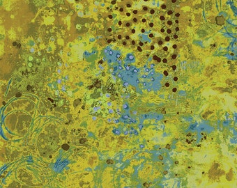 Marcia Derse Spotted Graffiti 100% cotton OEKO-TEX No.52814D Land + Pond, by the yard