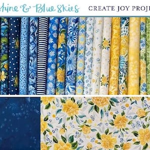 Sunshine & Blue Skies by Create Joy Project for Moda Fabrics, 23 pieces