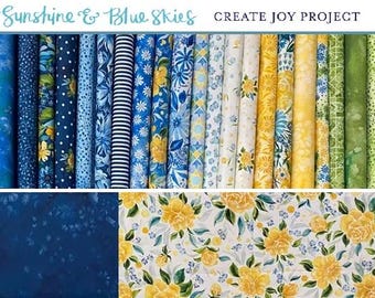 Sunshine & Blue Skies by Create Joy Project for Moda Fabrics, 23 pieces